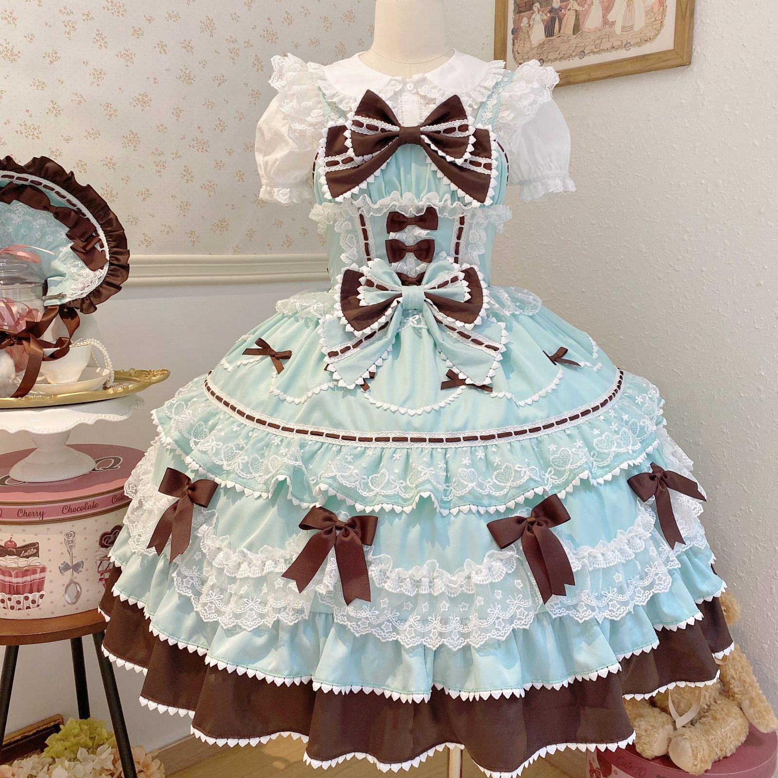 新品未使用 【シュガーケーキ】Lolita洋装 甘ロリ 姫系