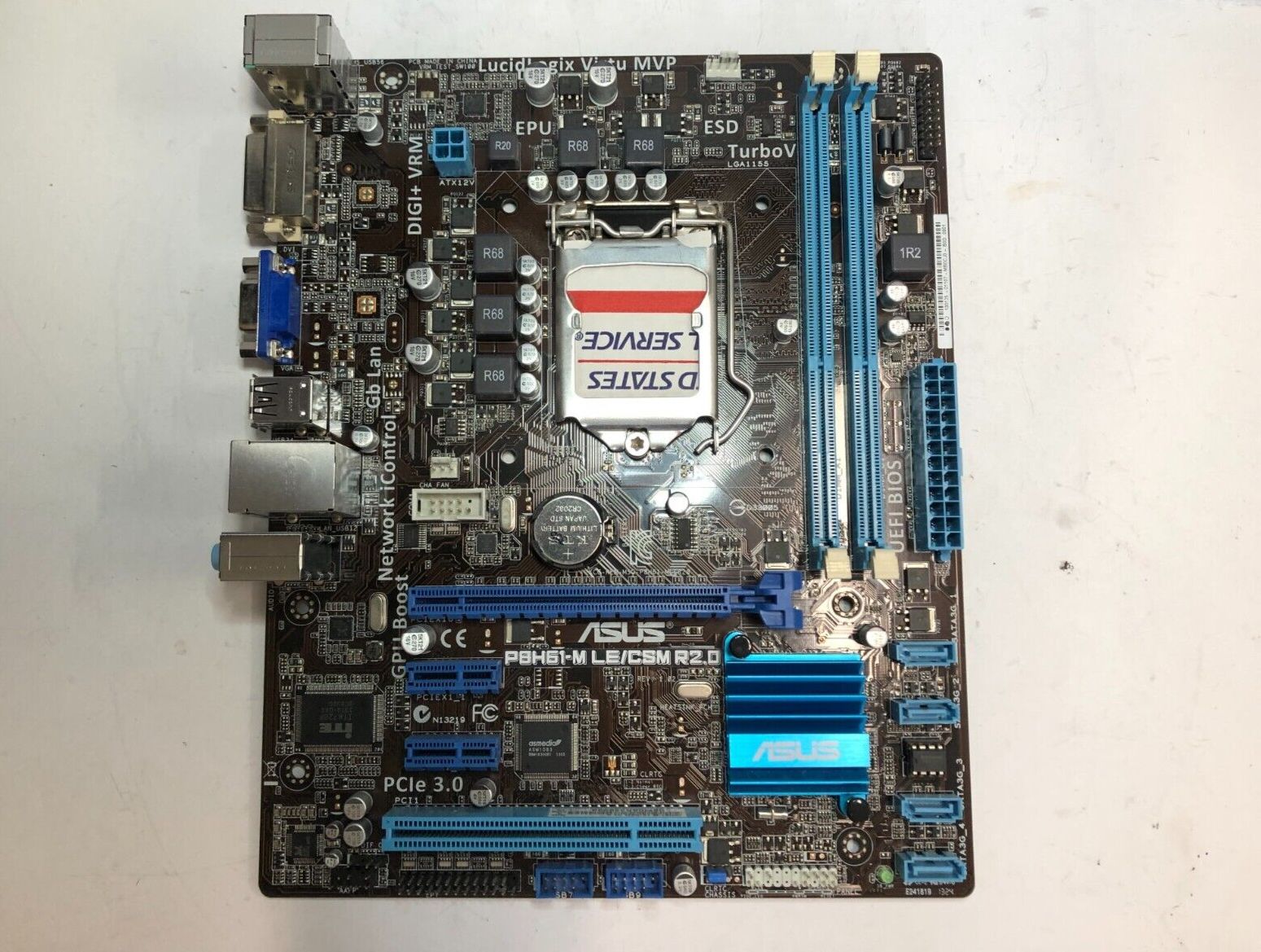 ASUS PBH61-M LE rev 1.02 LGA1155 マザーボード 1155 |あ
