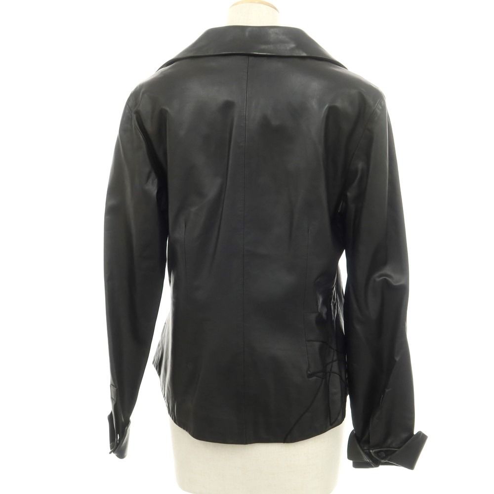 中古】ロエベ LOEWE ナッパレザー プルオーバー レザージャケット