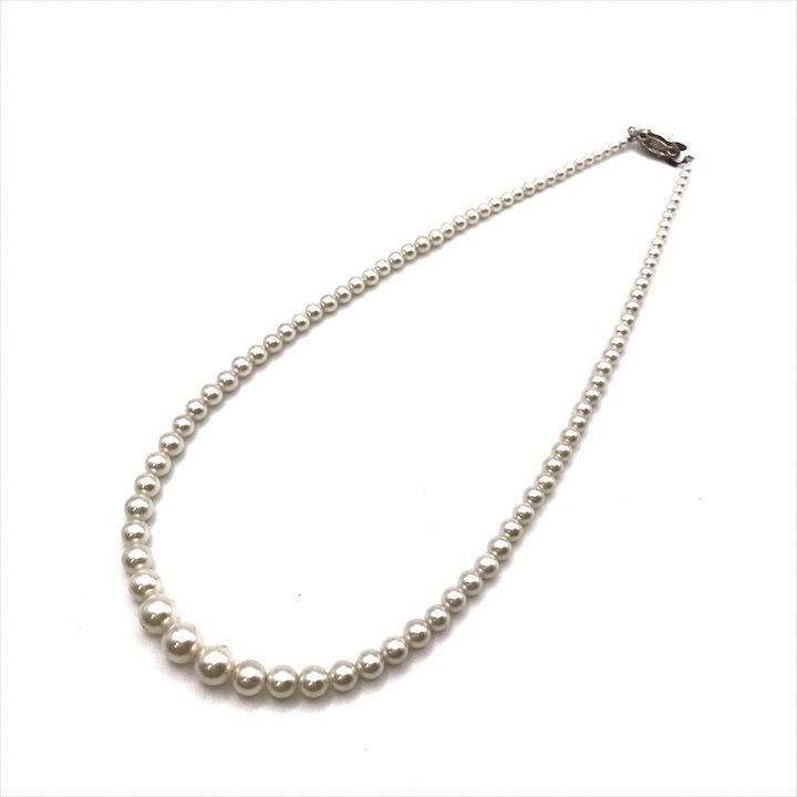 超美品 あこや真珠 パール シルバー刻印 最大8mm 照り抜群