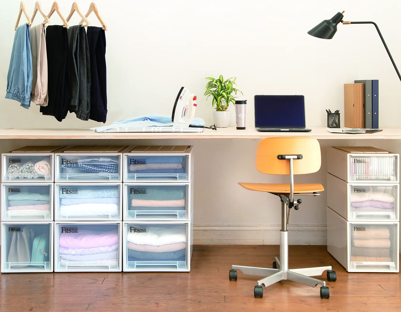 通販 2個セット 天馬 収納ボックス フィッツケース 押入れ 幅39×奥行74×高さ23cm 収納ケース たわみにくい 衣装ケース 日本製 色 ホワイト サイズ ロング