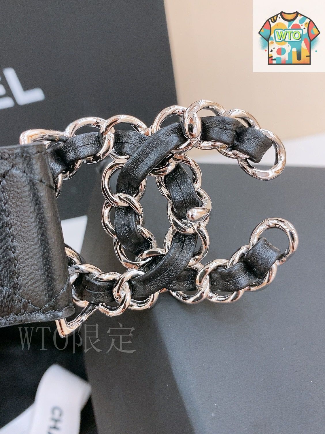定価37万円！本物 新品未使用 CHANEL♡シャネル♡パール♡ベルト♡レザー 今日特価】Chanel シャネル レザーベルト - メルカリ