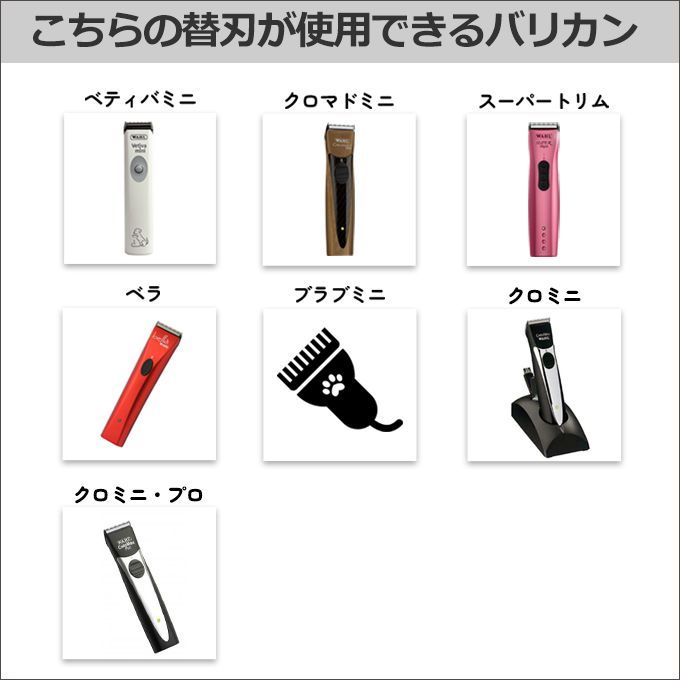 WAHL 替刃 1584-7230 スーパートリム ベティバミニ クロマドミニ