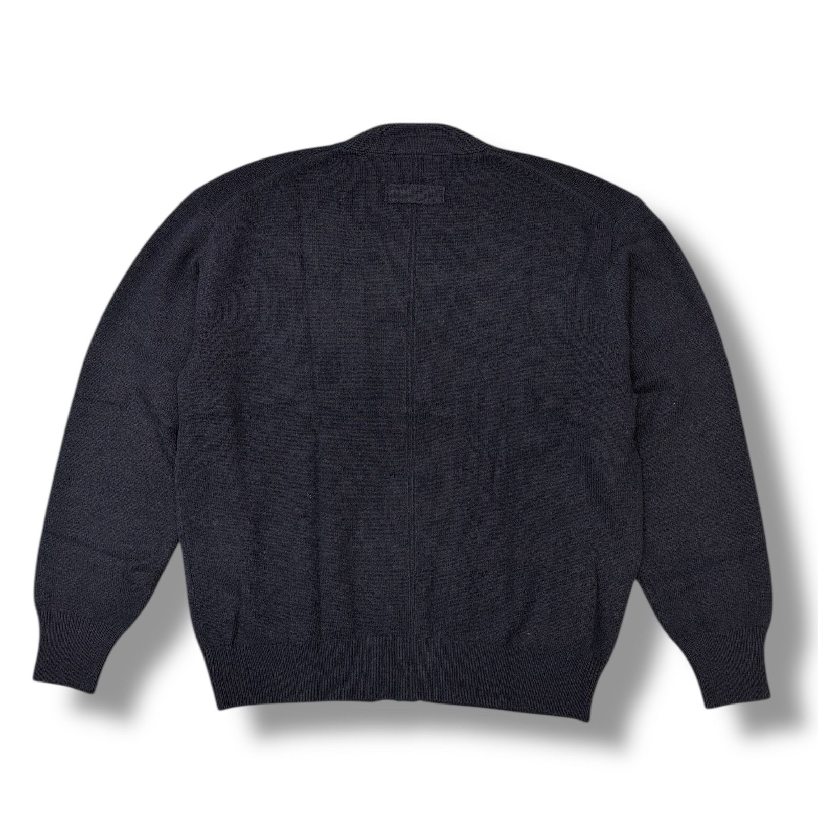 参考上代46200円 ssstein EXTRA FINE WOOL KNIT CARDIGAN エクストラファインウールニットカーディガン セーター シュタイン ST.992 ダークネイビー