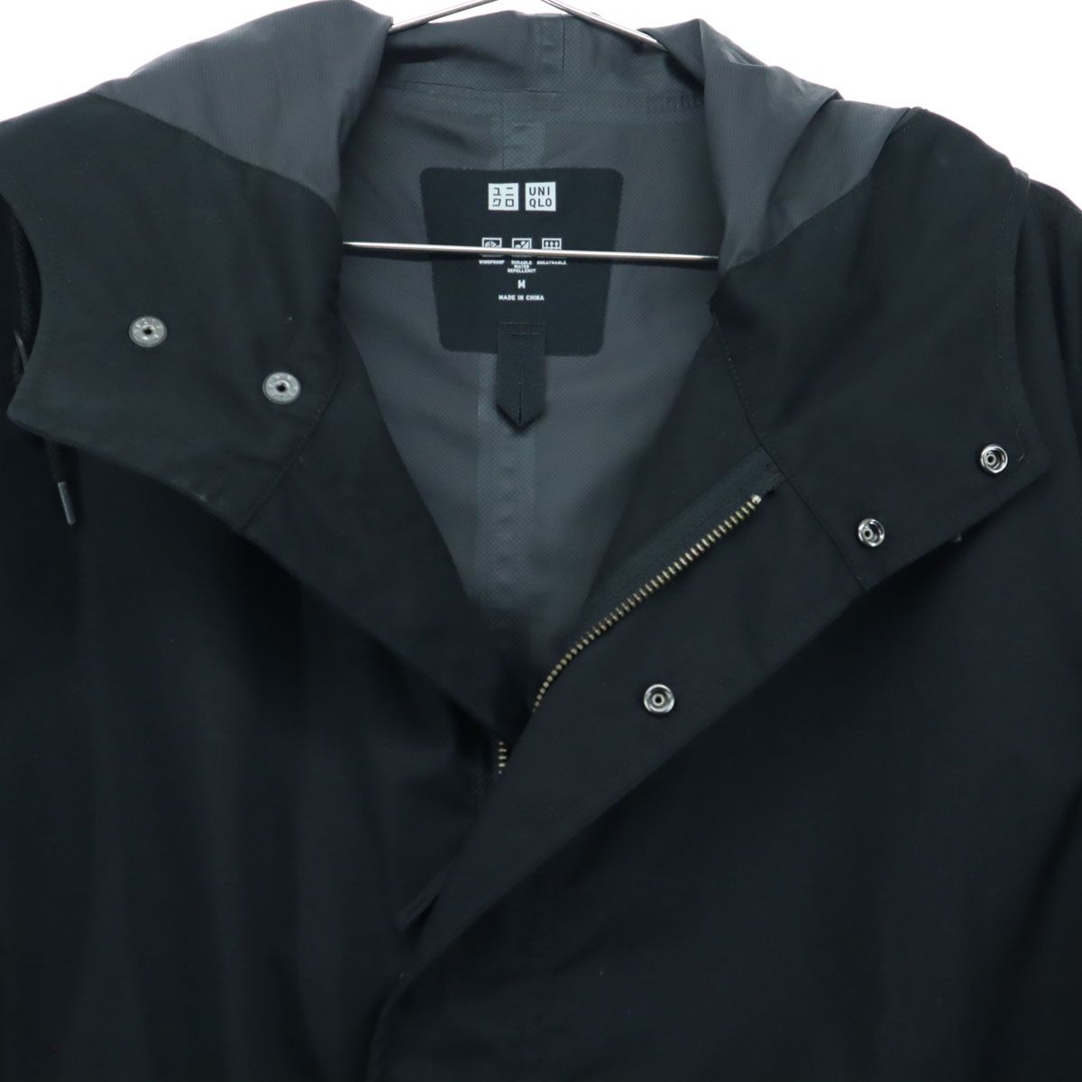 ユニクロ　モッズコート　ブラックM UNIQLO（ユニクロ）の「ブロックテックモッズコート（その他