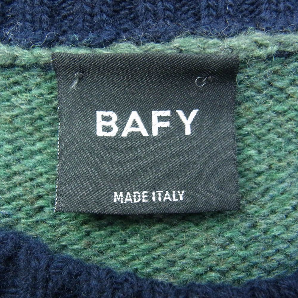 バフィー BAFY BEAMS F別注 ボーダー クルーネック ニット【中古