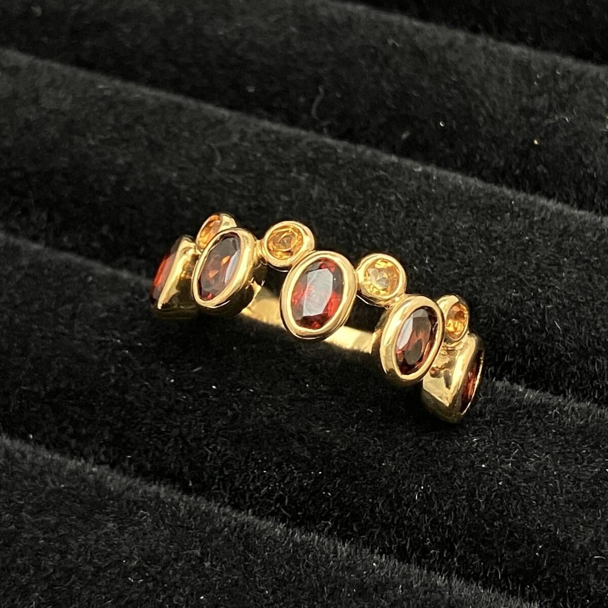 1円 ルジアダ K18イエローゴールド デザイン リング HG968