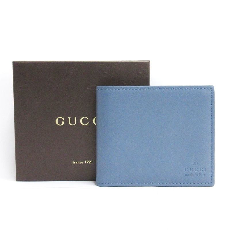 グッチ GUCCI 二つ折り財布 お札入れ レザー イタリア製 04795