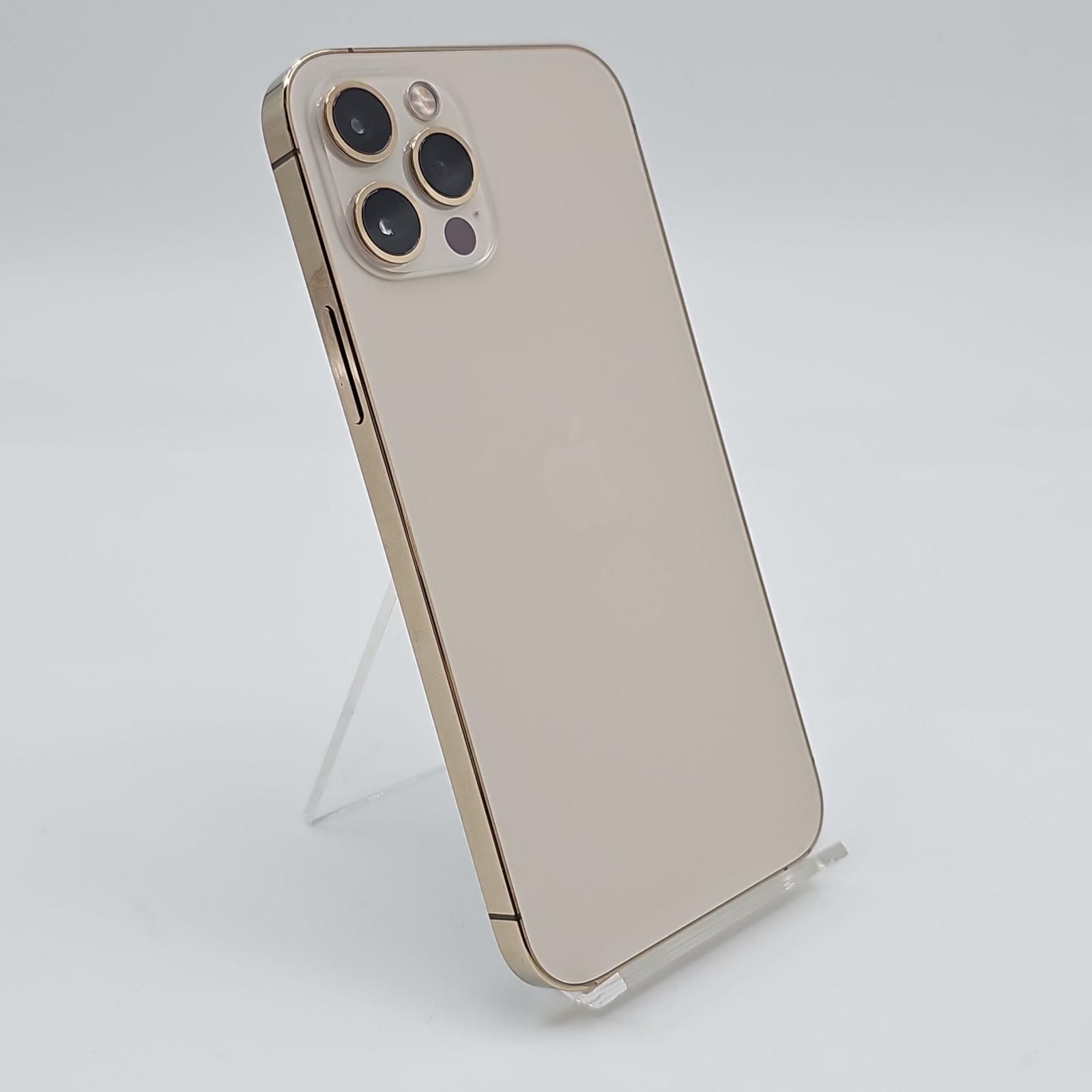 【全額返金保証】【最速発送】Apple iPhone 12 Pro 256GB ゴールド docomo SIMフリー 動作確認済 86% 白ロム