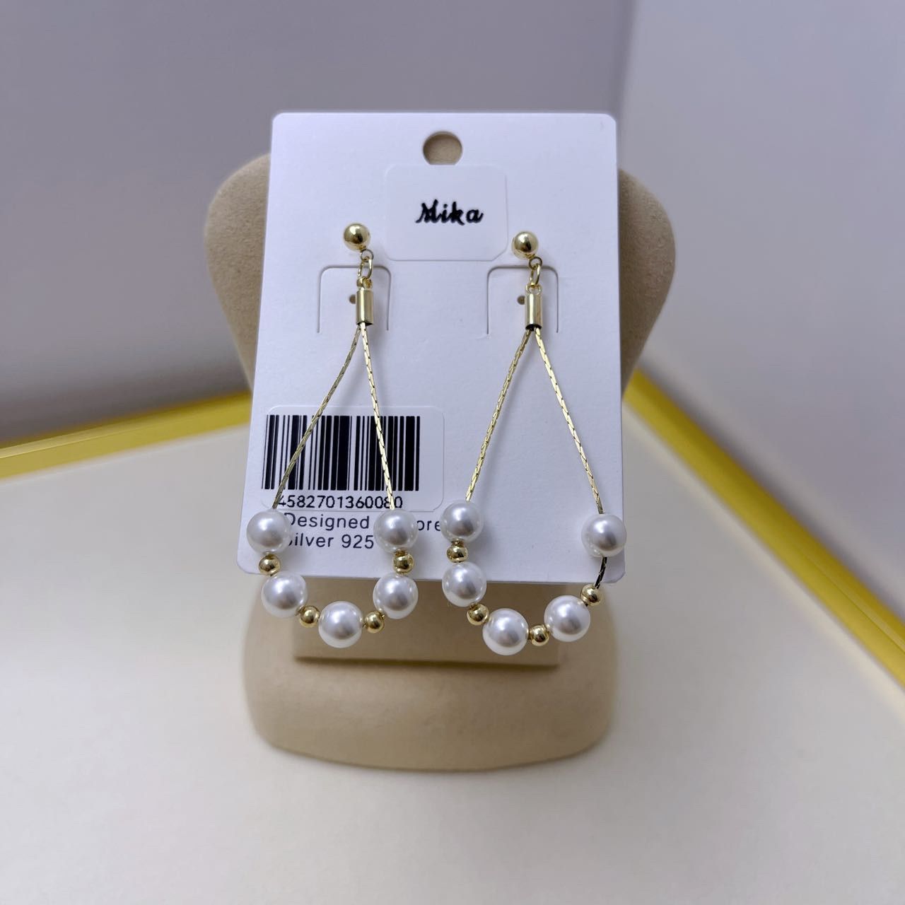 No.104 ピアス イヤリング 手作り ハンドメイド ゴールド - メルカリ