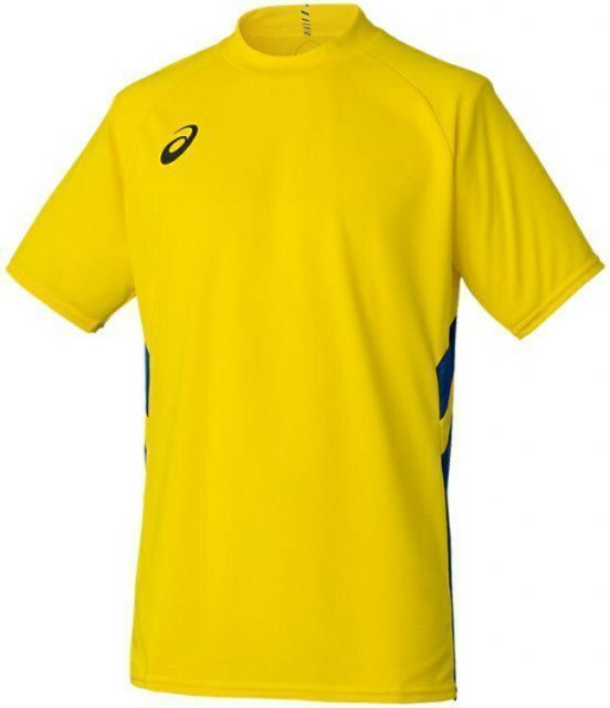 asics アシックス 01 GAME SHIRT ブライトイエロー M 2101A038 750 | スポーツ スポーツウェア サッカー ゲームシャツ Tシャツ 半袖 トップス ドライ 吸汗速乾 快適 メンズ スポーツ用品 レーニング 部