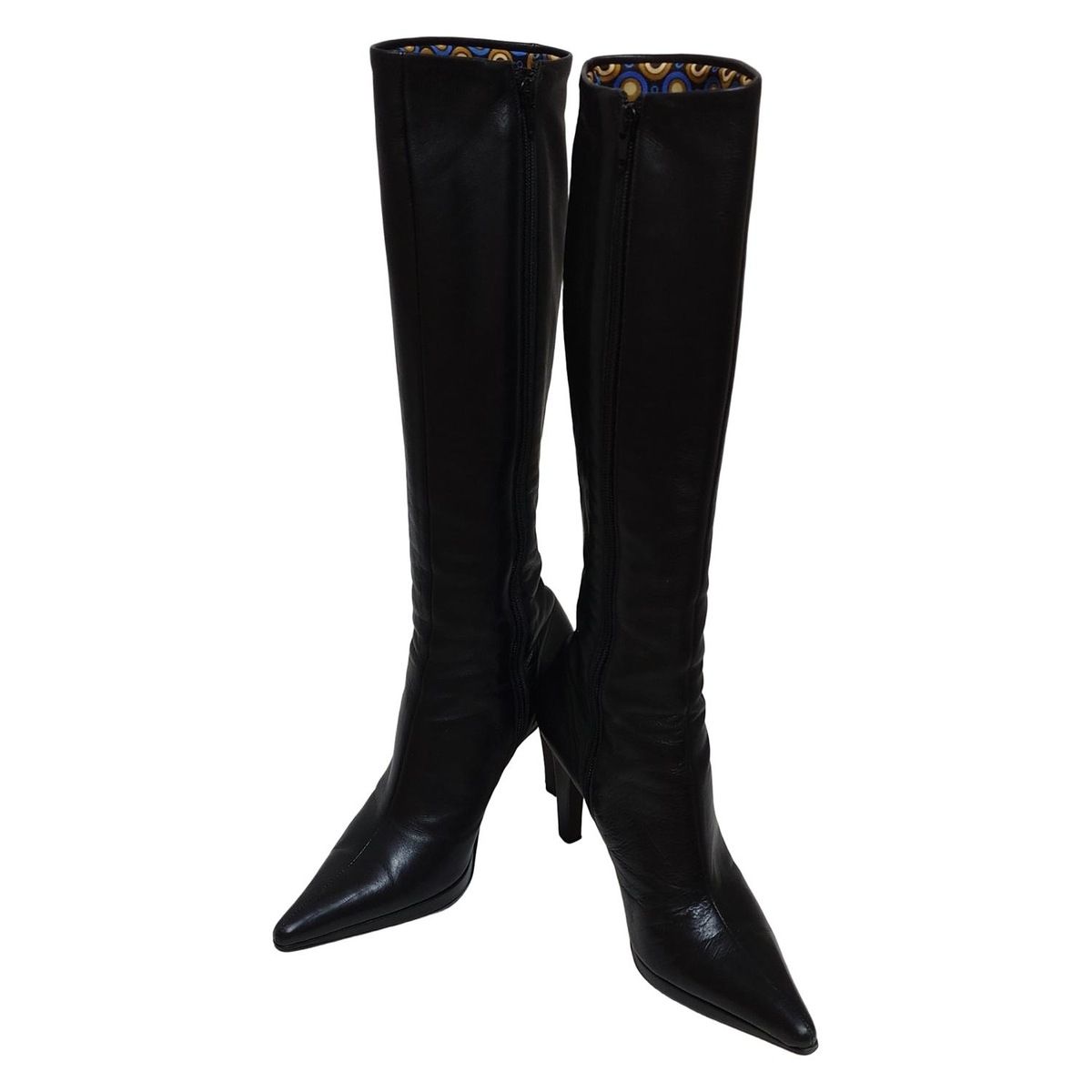 【極美品 未使用級】DIANA ロングブーツ 黒 レザー 23 ピンヒール 極美品 未使用級】DIANA ロングブーツ 黒 レザー 23 ピンヒール