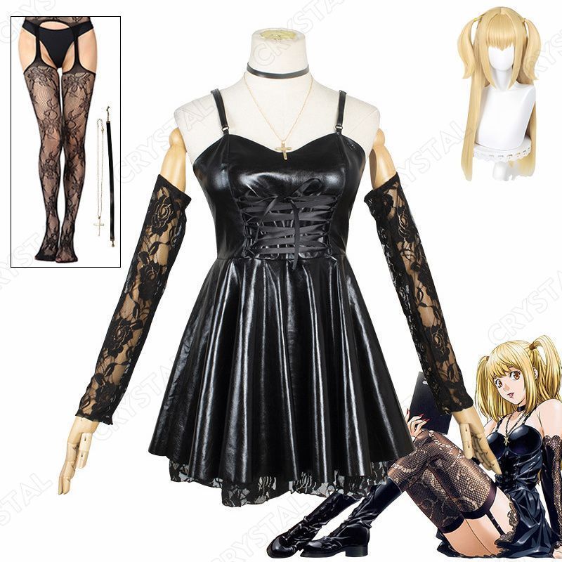 デスノート コスプレ衣装 弥海砂 あまね ミサ Amane Misa ウイッグ付き 人気 アニメ DEATH NOTE cosplay イベント ドラマ 変装 大人 コスチューム 学園祭 文化祭 舞台衣装 クリスマス ハロウィン 余興 仮装