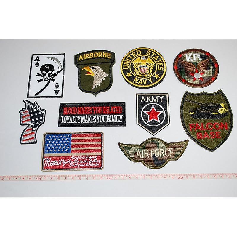 厳選 US アーミー ARMY 軍物 NEWアイロンワッペン 10枚セット 1 - メルカリ