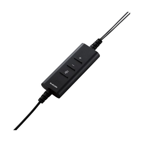 ボリューム手元スイッチ|USB-A|両耳|ブラック