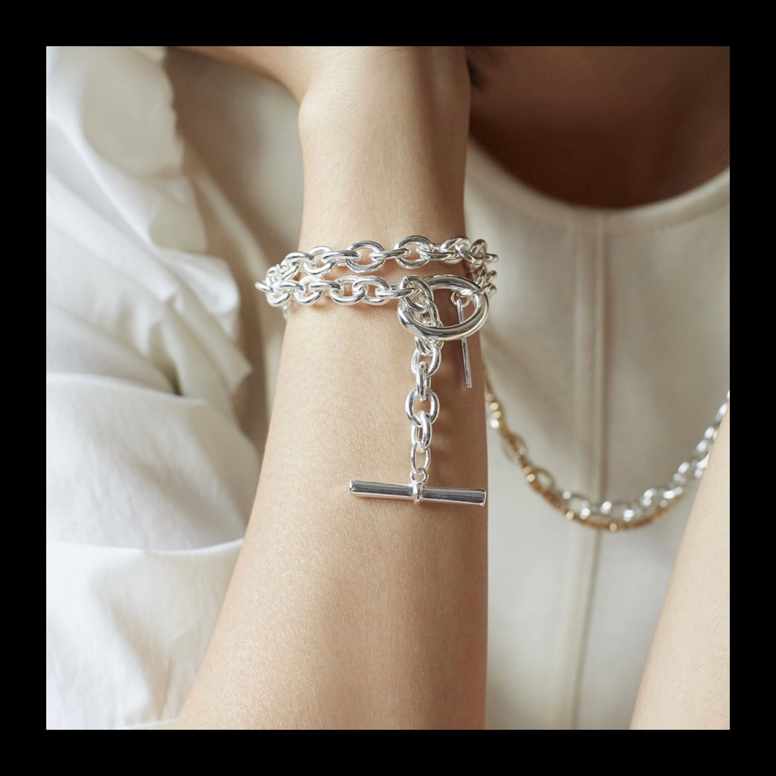 Nothing And Others】Cablechain bracelet - メルカリ