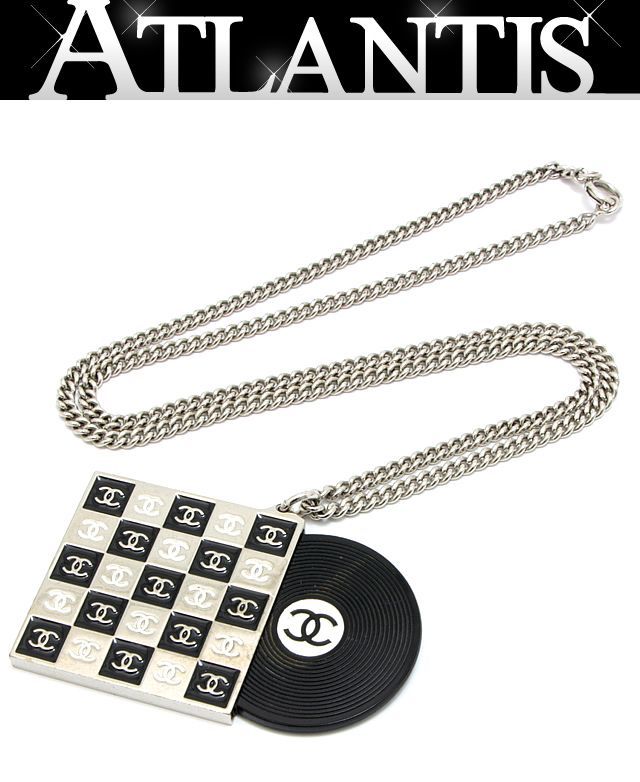 激レア 美品 シャネル CHANEL レコード ネックレス 04P【56107】 | www