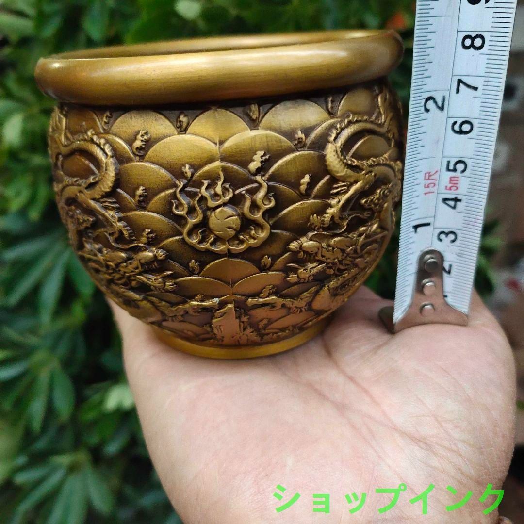 吉祥八宝聚宝盆 銅器 書道具 文房具 装飾品 工芸品 美術品 置物 八宝 銅器 吉祥聚宝盆 書道具 文房具 装飾品 工芸品 美術品 置物 吉祥