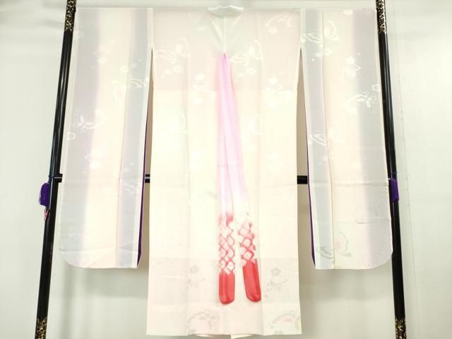 平和屋本店□極上 名門 藤娘きぬたや・総絞り 振袖・長襦袢(無双仕立て