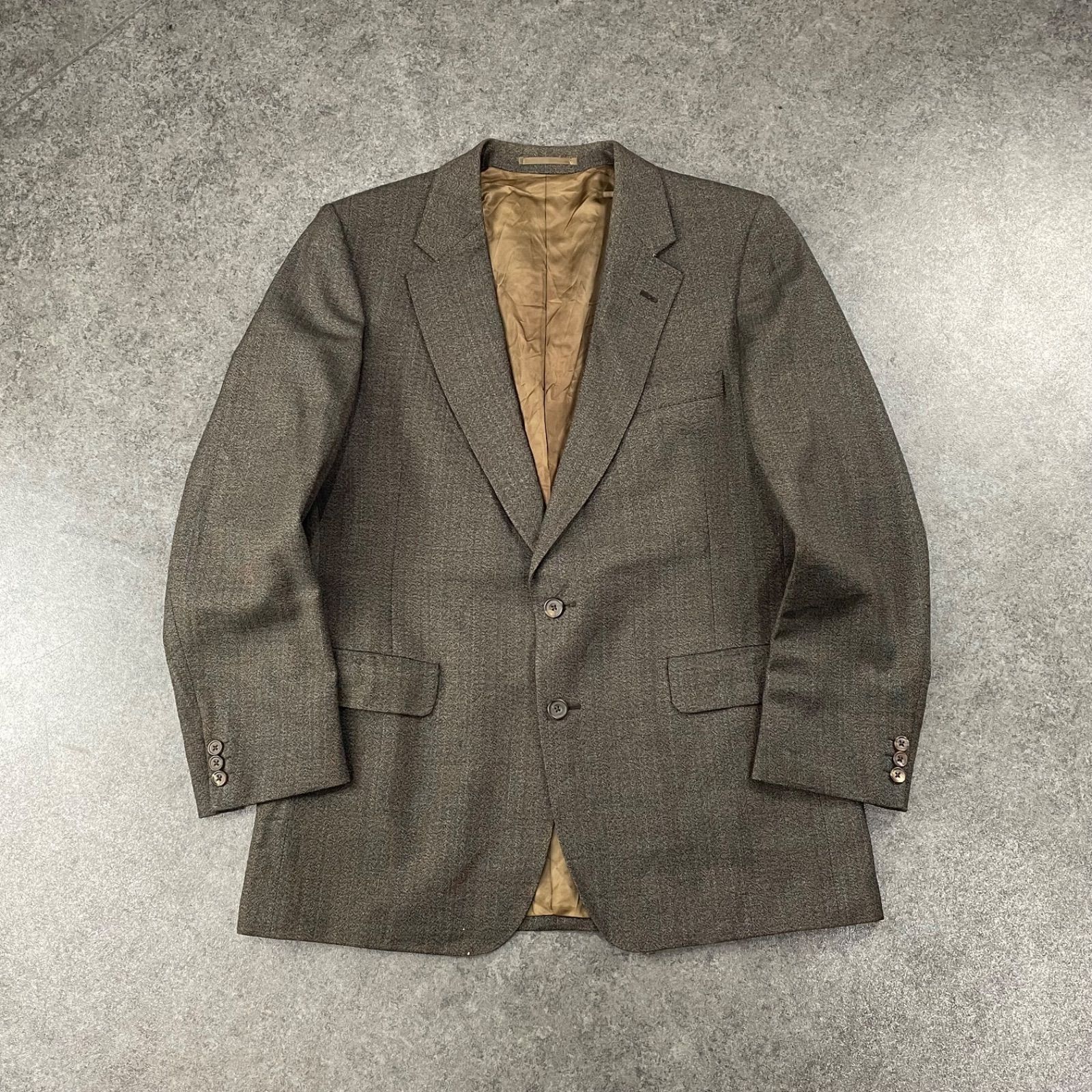 英国製 70s 80s Vintage Aquascutum Tailored Jacket Wool Single 