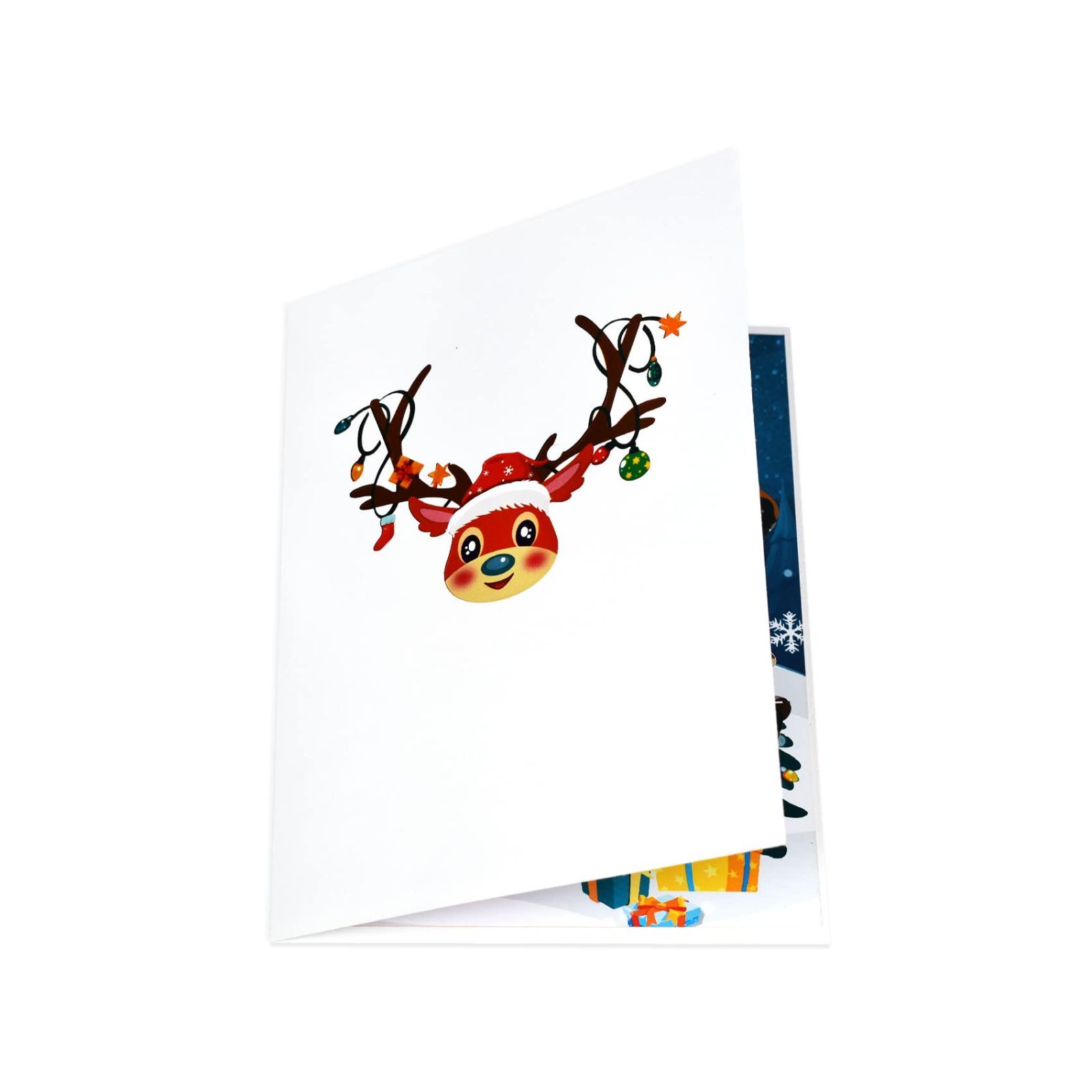 トナカイポップアップ カード