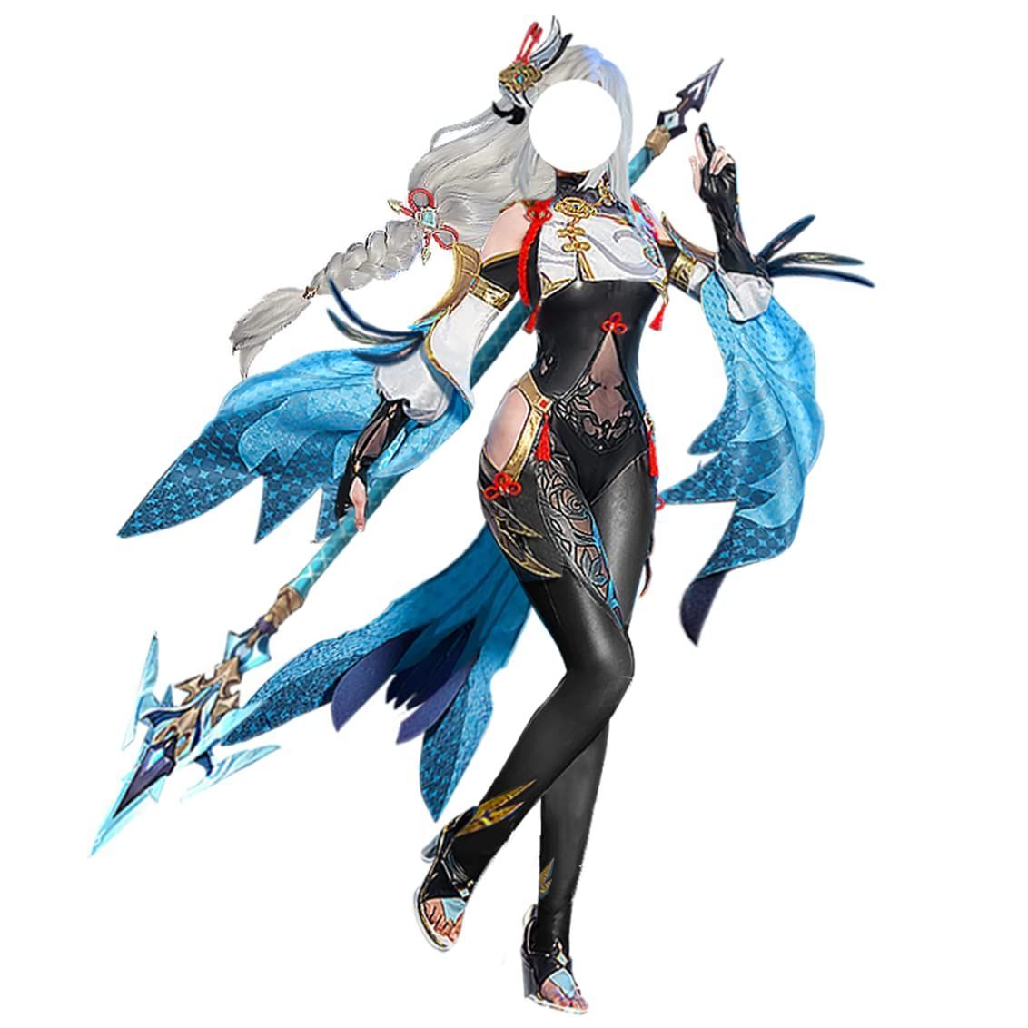 原神 申鶴 通常衣装+バニーガール+ウィッグ 高品質 五次元 高品質 NSPSTT原神 璃月 申鶴 コスプレ ウィッグ付き 孤