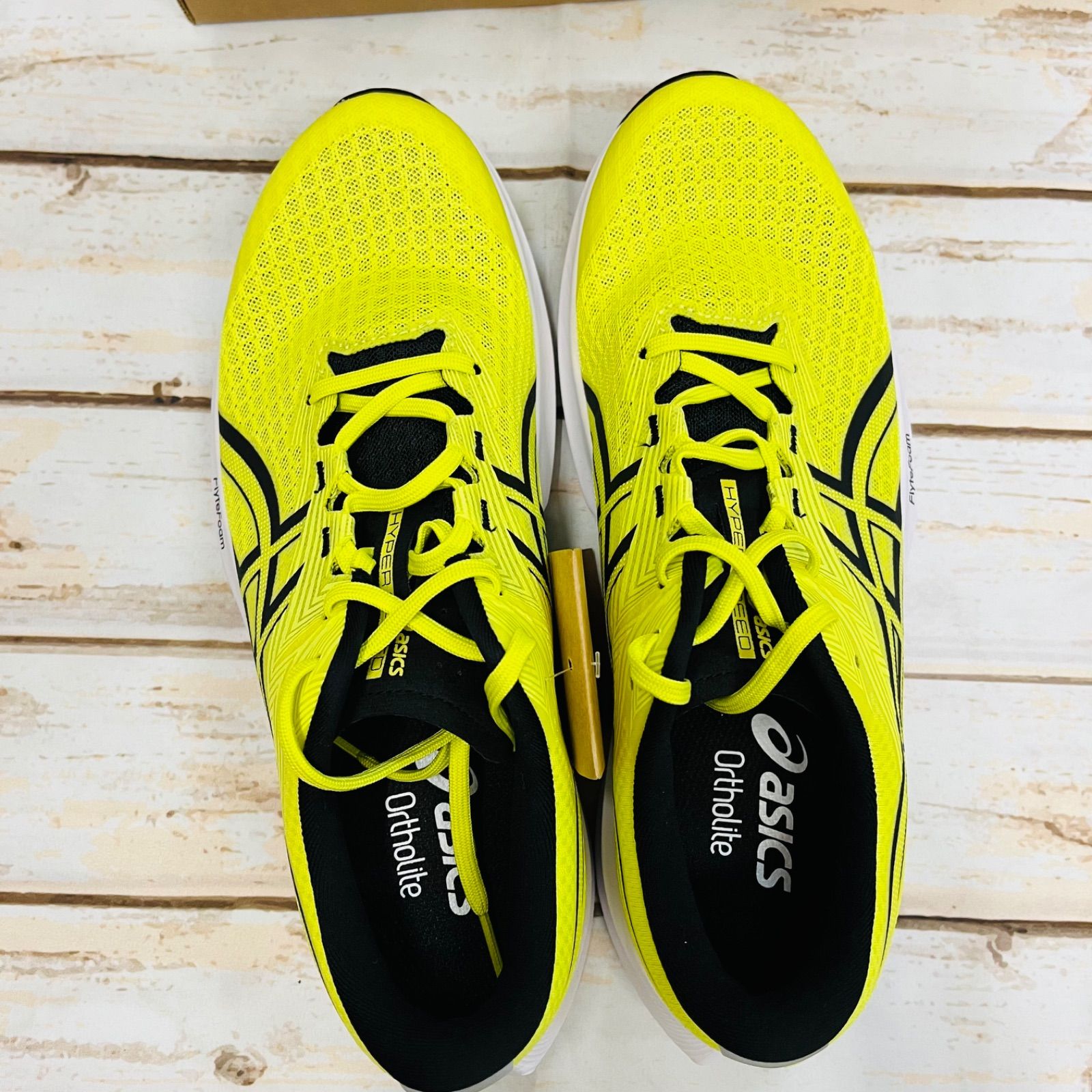 アシックス ランニングシューズ ハイパースピード5 黄色 25.5㎝ 新品