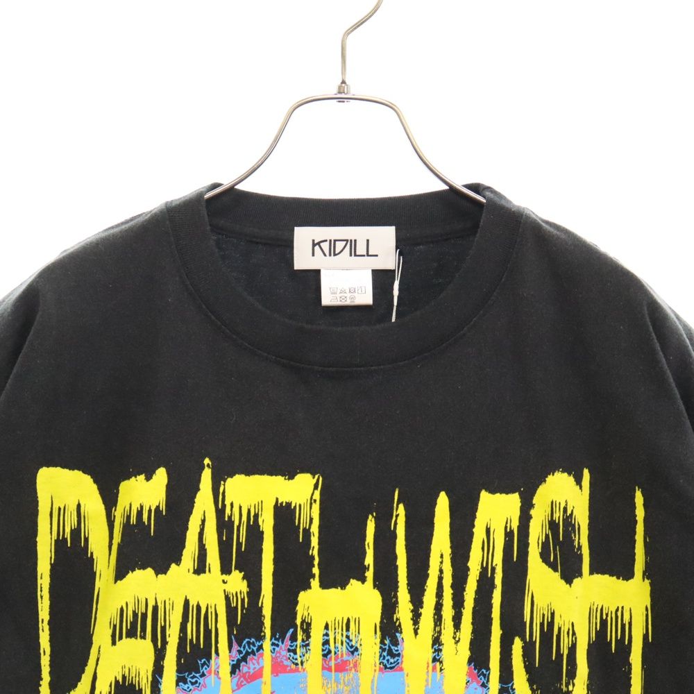 KIDILL DEATHWISH グラフィックTシャツ ブラック KIDILL / DEATHWISH DESTROY T-SHIRT BIO WASHING / WASHED
