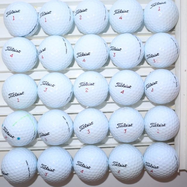 25個 タイトリスト HVC ソフトフィール Bランク TITLEIST  soft feel 中古 ロストボール 送料無料