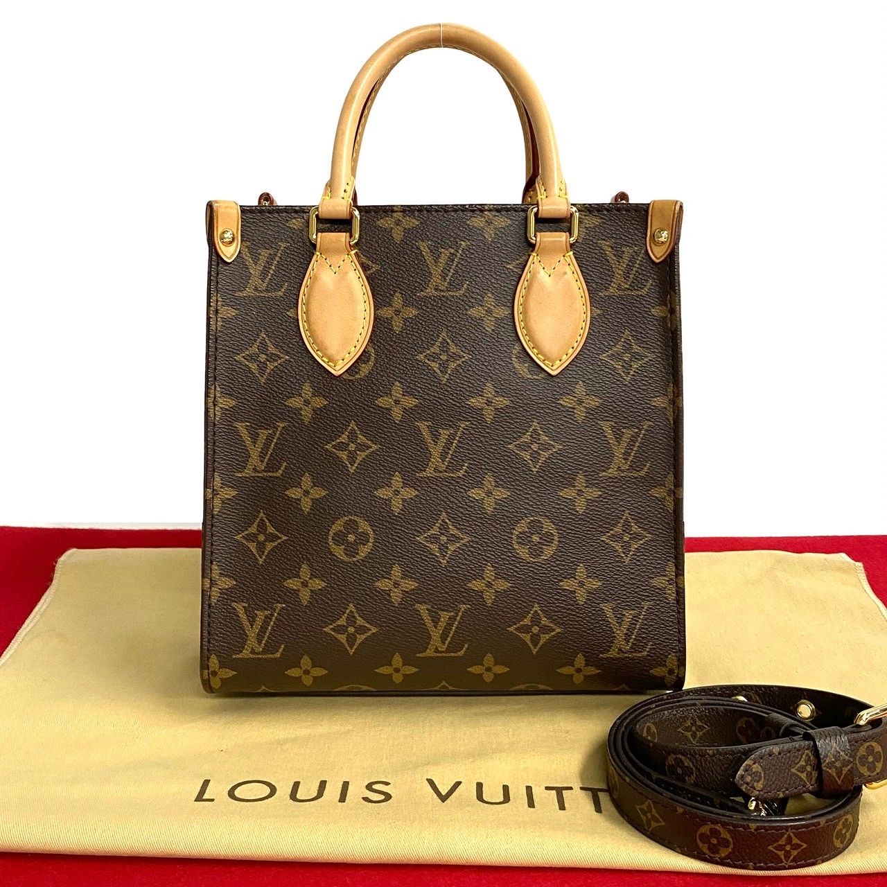 ほぼ未使用 LOUIS VUITTON ルイヴィトン サックプラBB モノグラム 