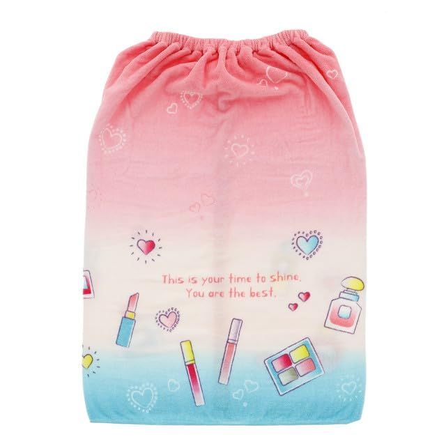 【本物保証，爆買い】 【在庫セール】海 水泳 UVカット加工 プールタオル 男の子 女の子 子供用 プール スイミング 80丈巻きタオル 0625017800 パステルコスメ HEART SUN ラップタオル 80cm丈 丸眞 ループ付タオル