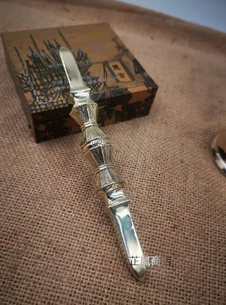 新入荷 密教法具 寺院用仏具 真言宗 独鈷杵 真鍮製磨き仕上げ