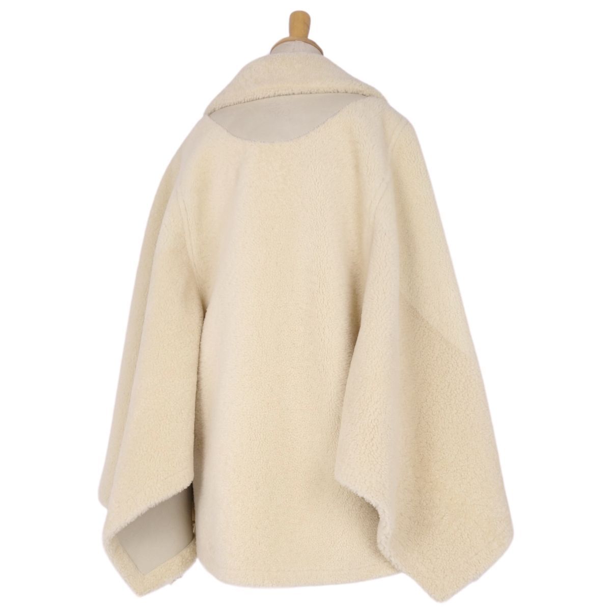 未使用 ロエベ LOEWE コート ムートンコート ケープ ショート丈  