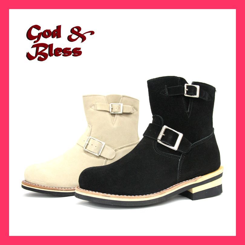 【Godu0026Bless】【本革】グッドイヤーウェルト製法　スエード素材本格ショー グッドイヤーウェルト製法　スチール(鉄板)入りトゥ本革スエ サイズ(CM)：23～28.5cm　2 おすすめ おしゃれ　人気