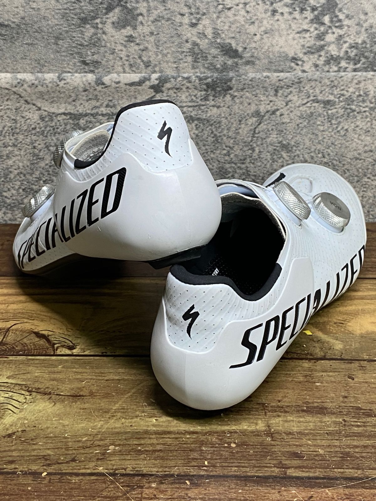 JM407 スペシャライズド SPECIALIZED エスワークス S-WORKS ARES 2 RD ビンディングシューズ TEAM 白 EU38 SPD-SL