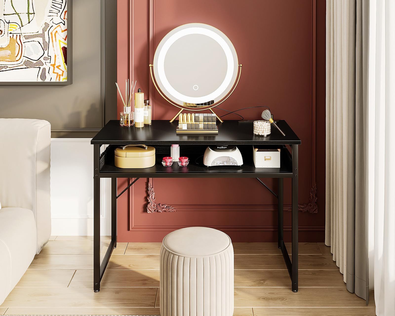 ゲーミングデスク 収納付き