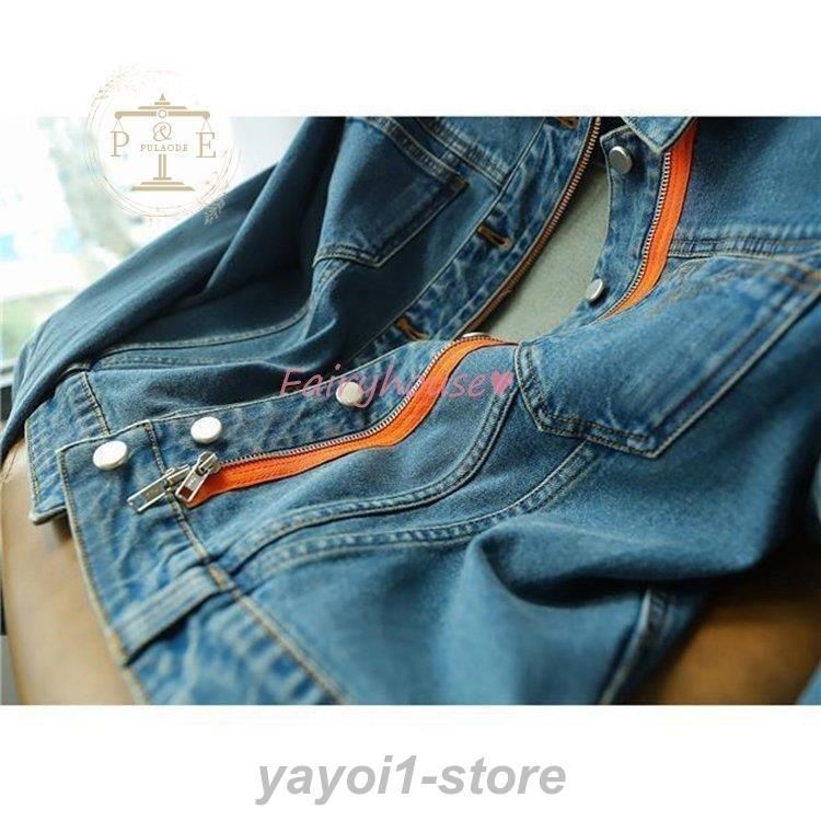 デニムジャケット レディース 40代 秋冬 ショート丈ジャケット 大きめ デニムGジャン デニムコート 春コート カジュアル 韓国 WWW_OLIVIERBERNSTEIN_COM