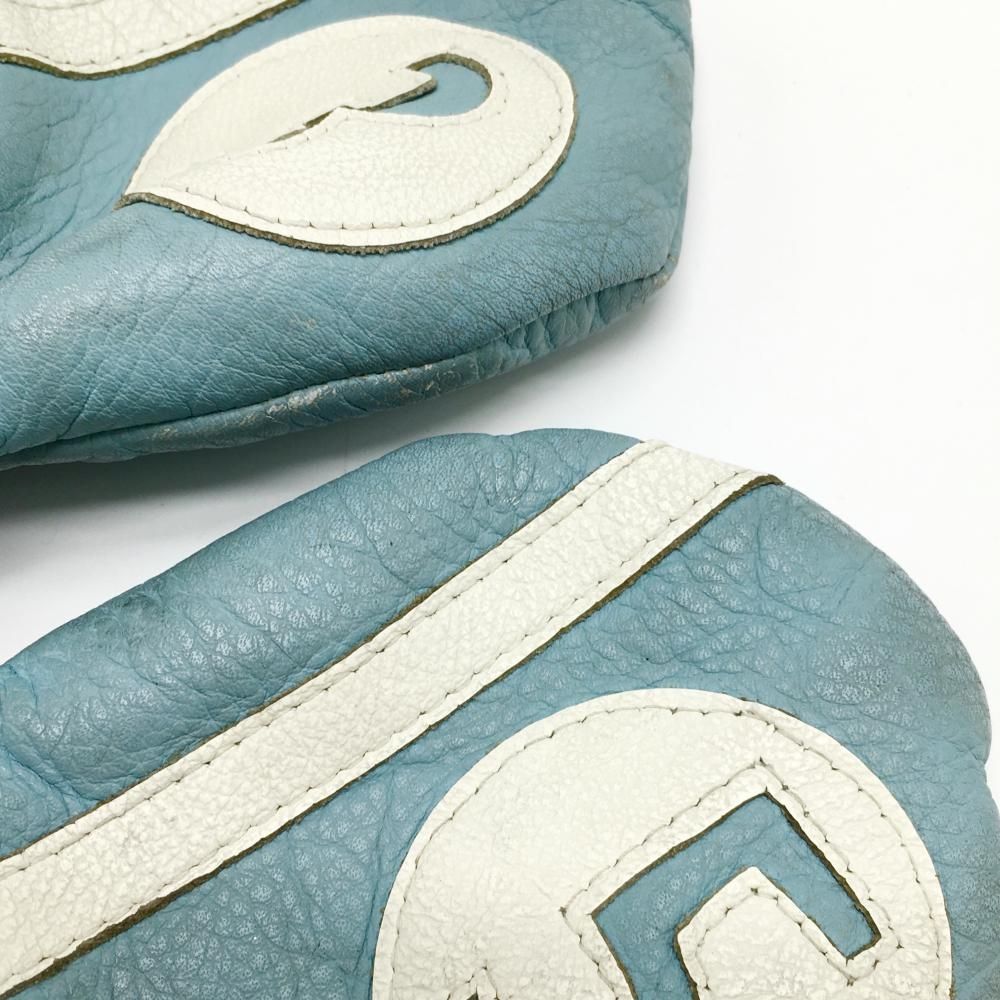 STITCH GOLF ヘッドカバー　美品 スティッチゴルフ ヘッドカバー2点セット(FW×2) ライトブルー×白
