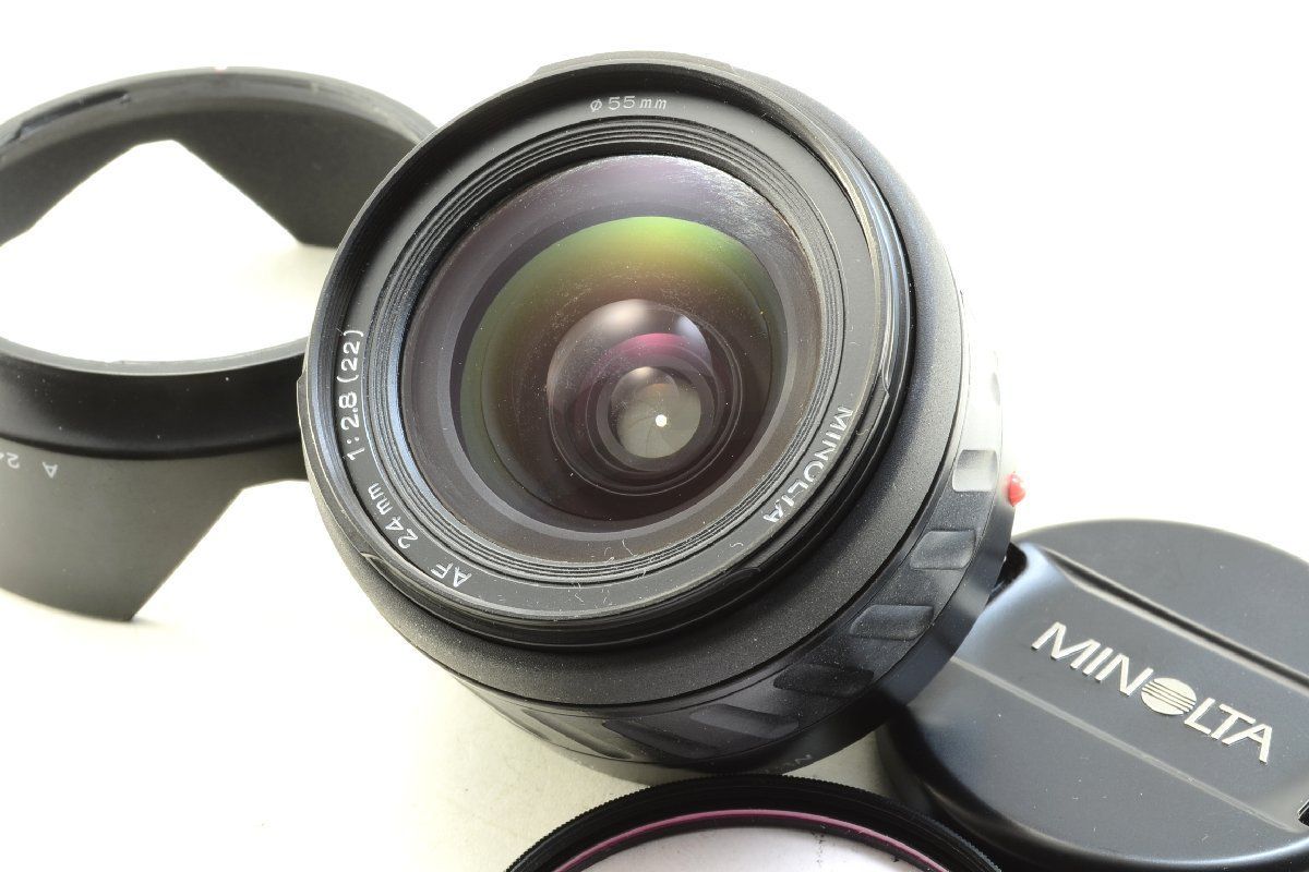フード付き美品 Minolta AF 24mm F/2.8 フード付き美品 Minolta AF 24mm F/2.8 MINOLTA AF 24mm F2.8