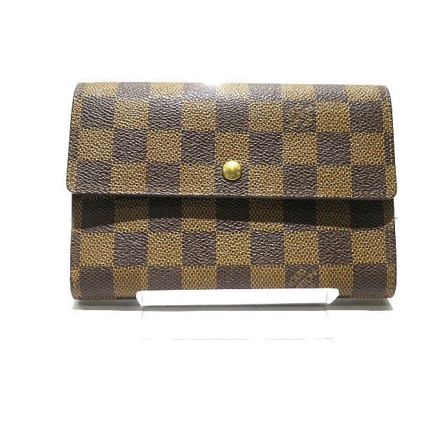 LOUIS VUITTON 新型 トレゾール 二つ折り財布 ダミエ ルイヴィトン