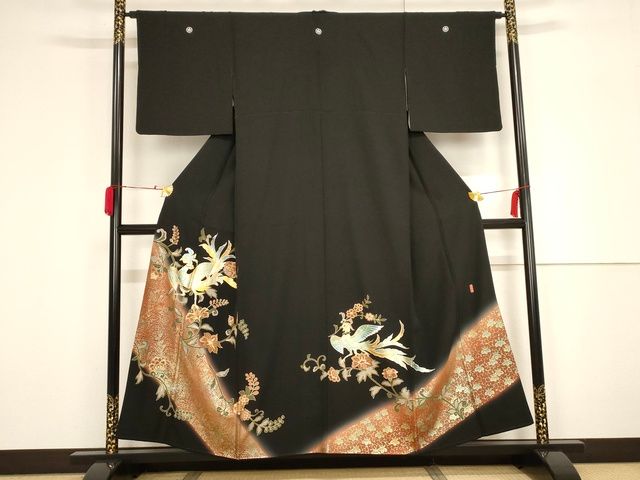 平和屋着物□豪華黒留袖 作家物 花鳥文 暈し染め 金銀彩 正絹 逸品 AAAL7639gk - メルカリ