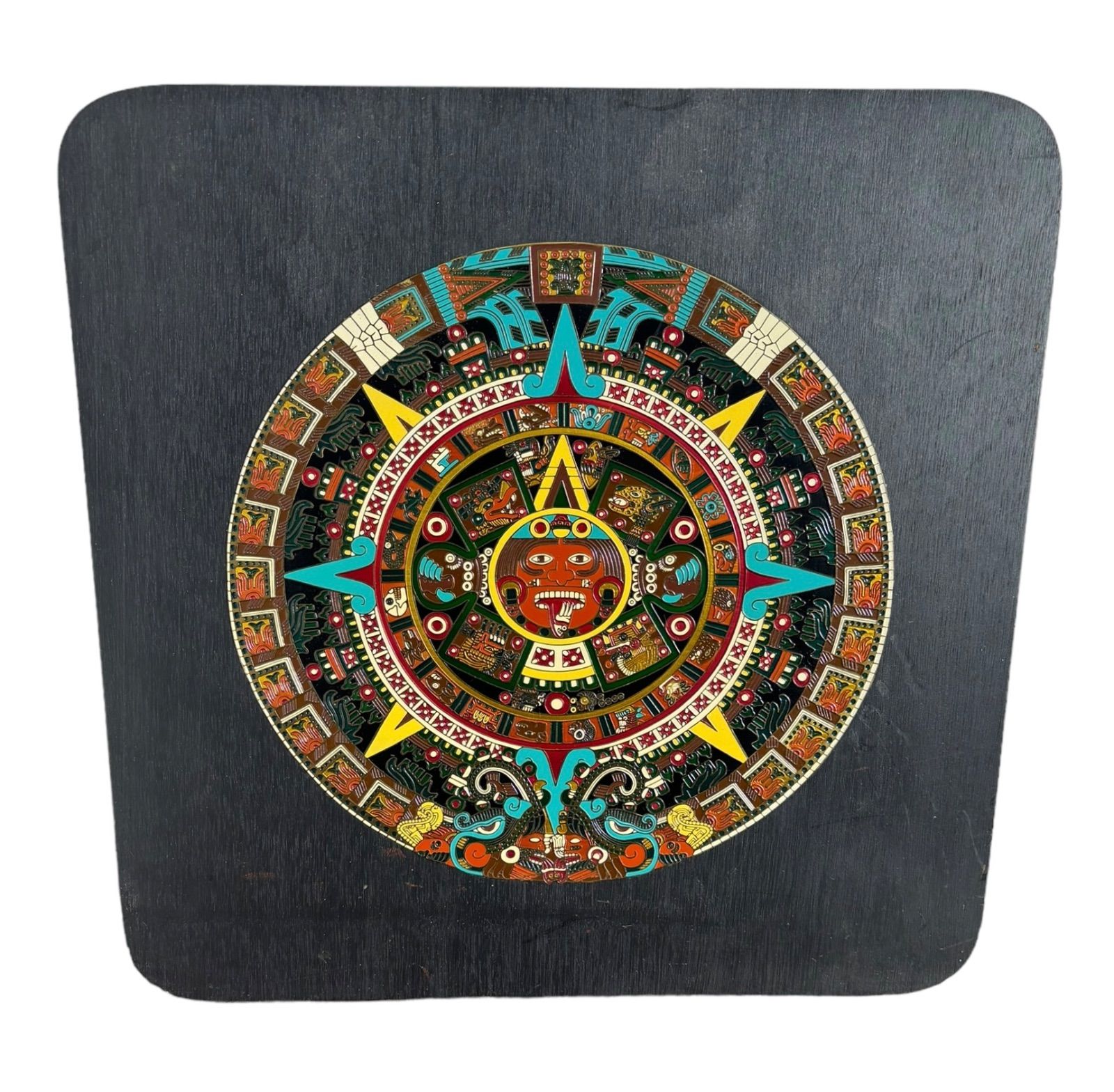 希少】メキシコ アステカカレンダー マヤ インカ 太陽の石 アステカ 