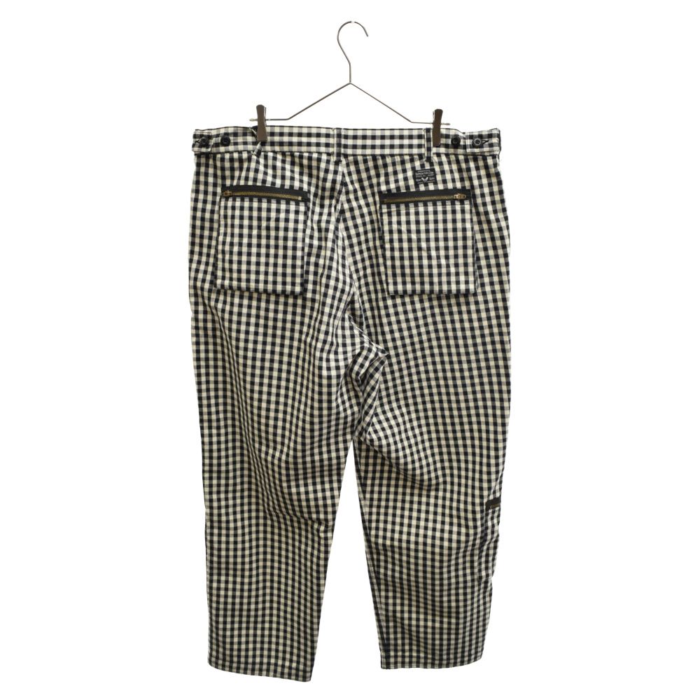 SUPREME (シュプリーム) 23SS Gingham Flight Pant ギンガムチェック フライト パンツ パラシュートパンツ  ブラック/ホワイト