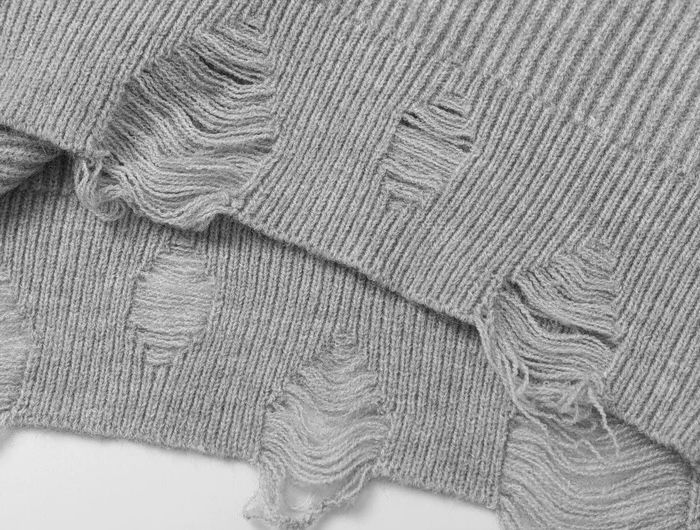 人物プリント ハーフハイネック