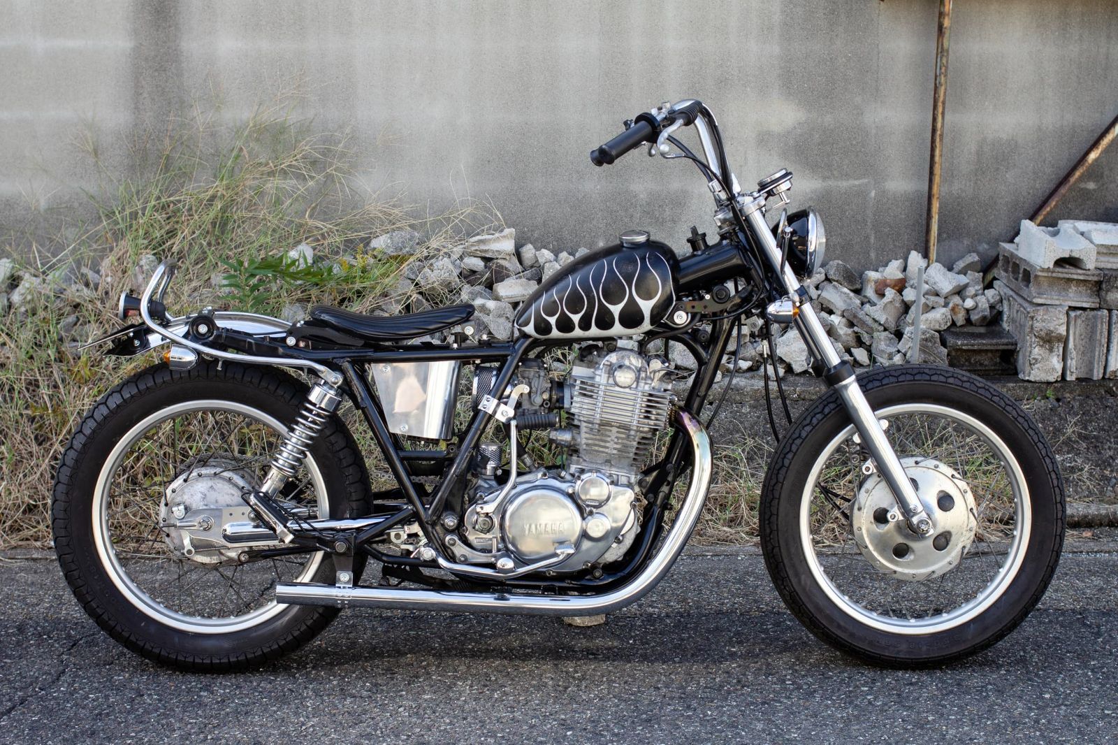 ROCK SR400 500用 ビレットブリーザーフィルター MOTOR MR-IN012