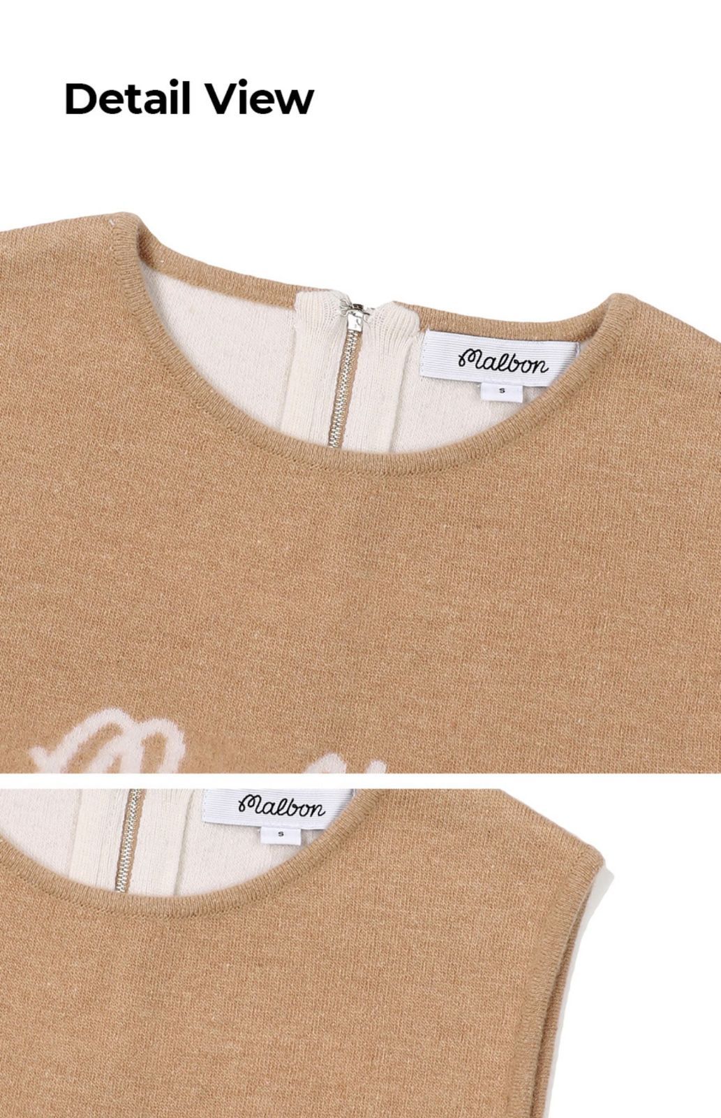 MALBON 春秋用ゴルフベスト レディース ノースリーブ ニットタイプ