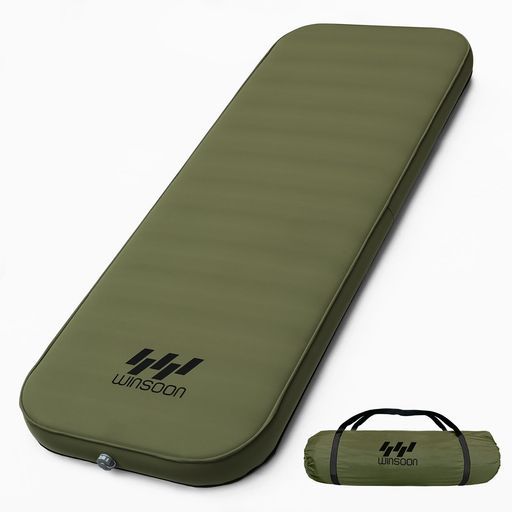 WINSOONインフレーターマット10cm【極上の快適性・より広い・自動膨張
