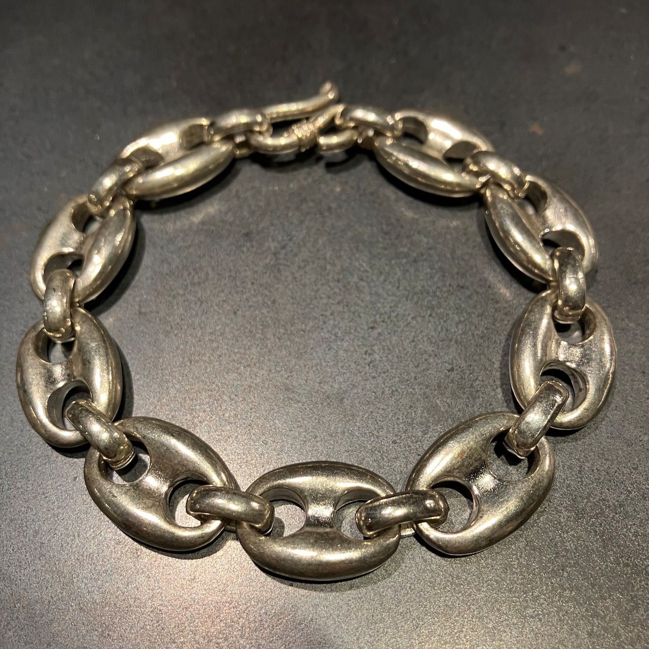 SILVER925 PIG NOSE WIDE CHAIN BRACELET/シルバー/ブレスレット 
