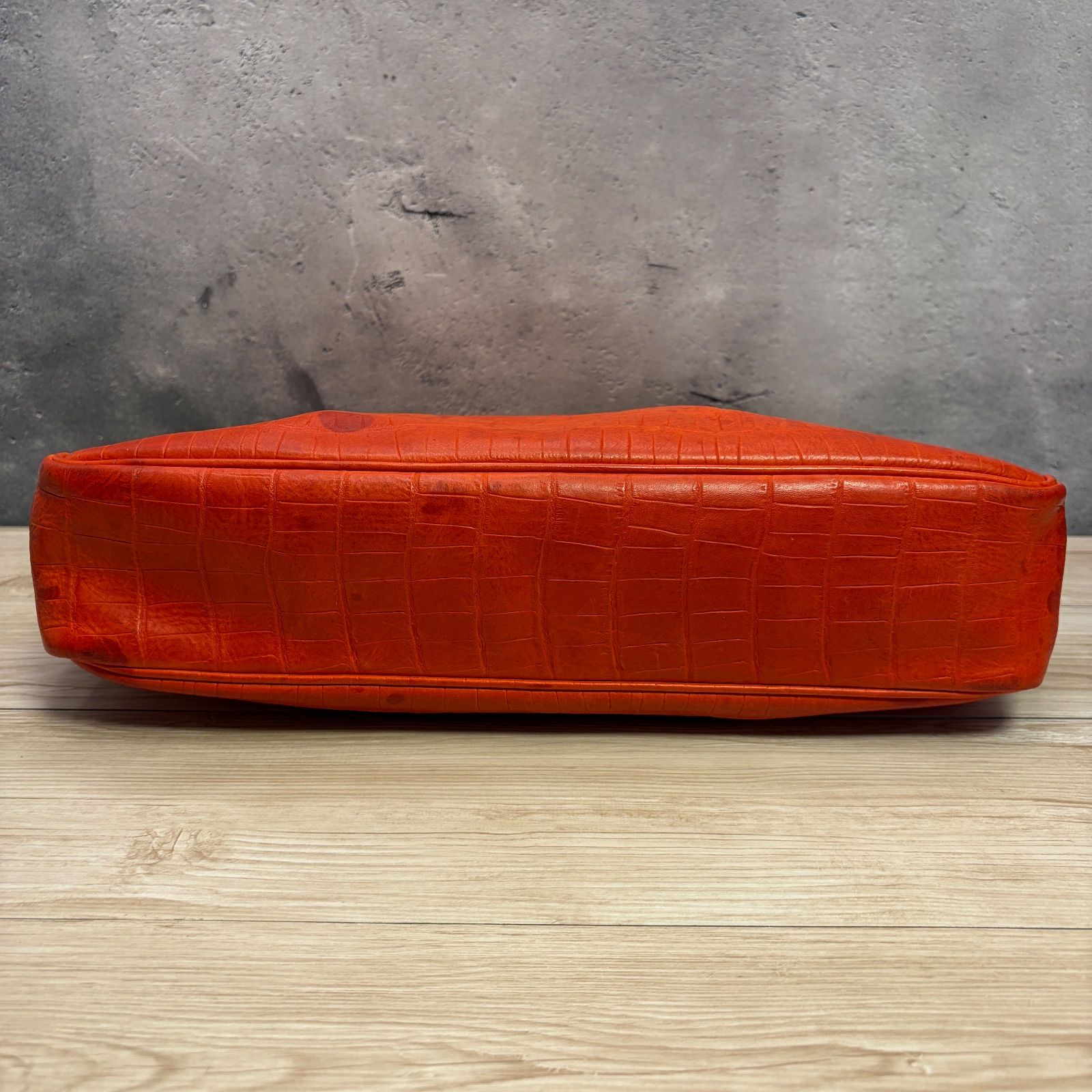 Felisi フェリージ クロコ 型押し メガネケース オレンジ 楽天市場