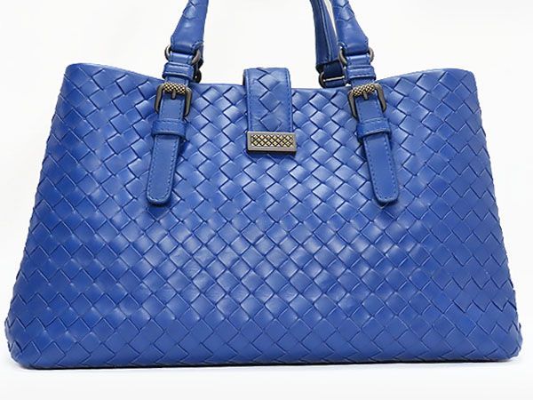 超美品】ボッテガ ヴェネタ BOTTEGA VENETA イントレチャート スモール ローマバッグ 2WAY ハンドバッグ トートバッグ ショルダー バッグ コバルト ブルー系 カーフレザー 489509 【中古】 - メルカリ